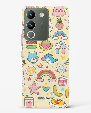 Happy Stickers [BREATHE] Hard Case Phone Cover (Vivo)
