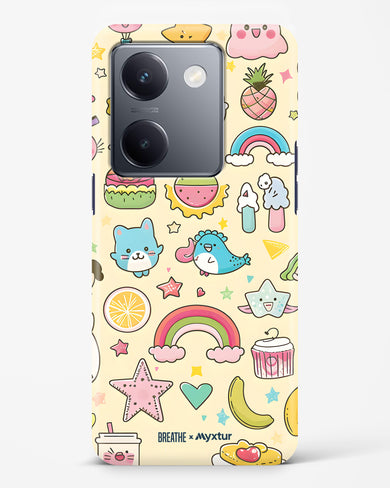 Happy Stickers [BREATHE] Hard Case Phone Cover (Vivo)