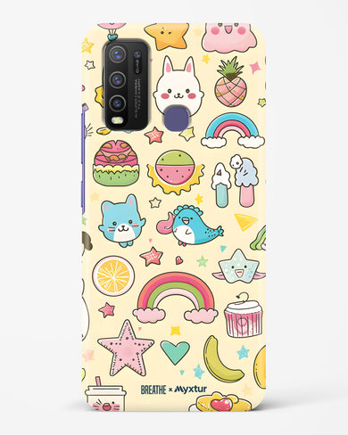 Happy Stickers [BREATHE] Hard Case Phone Cover-(Vivo)