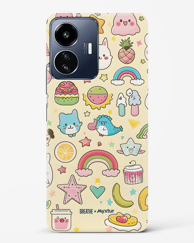 Happy Stickers [BREATHE] Hard Case Phone Cover (Vivo)