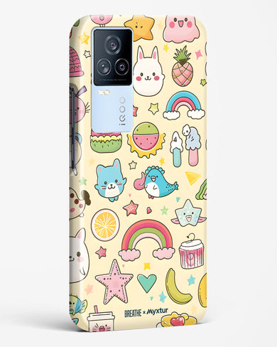 Happy Stickers [BREATHE] Hard Case Phone Cover (Vivo)