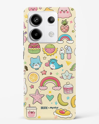 Happy Stickers [BREATHE] Hard Case Phone Cover (Xiaomi)