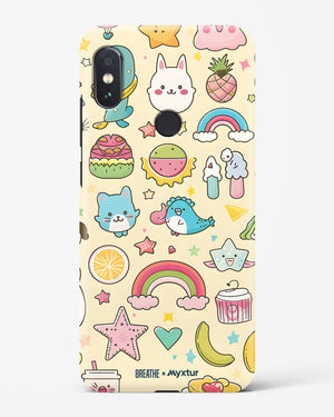 Happy Stickers [BREATHE] Hard Case Phone Cover (Xiaomi)