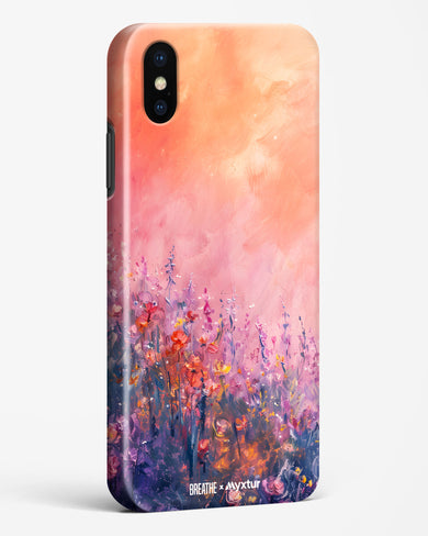 Brushed Flowers [BREATHE] Hard Case Phone Cover (Apple)