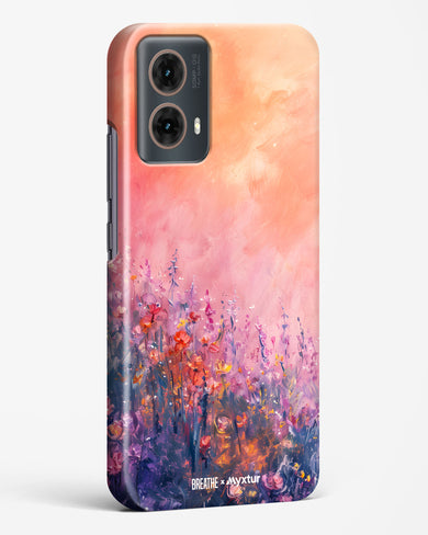 Brushed Flowers [BREATHE] Hard Case Phone Cover (Motorola)