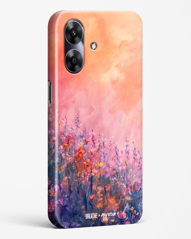 Brushed Flowers [BREATHE] Hard Case Phone Cover (Realme)