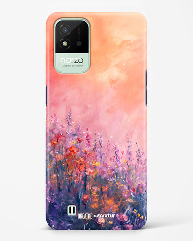 Brushed Flowers [BREATHE] Hard Case Phone Cover (Realme)