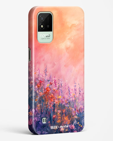 Brushed Flowers [BREATHE] Hard Case Phone Cover (Realme)