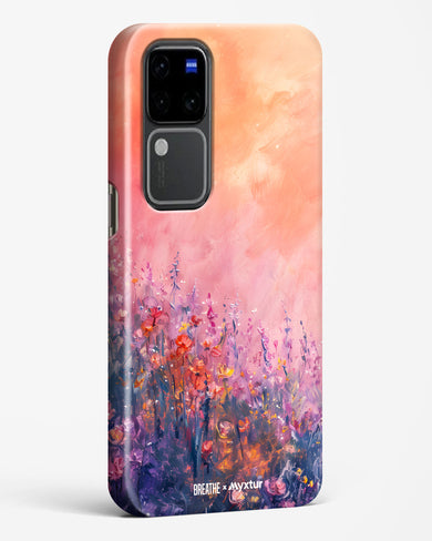 Brushed Flowers [BREATHE] Hard Case Phone Cover (Vivo)