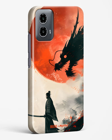 Dragon Samurai [BREATHE] Hard Case Phone Cover (Motorola)