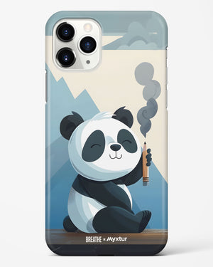 Pencil Panda Pal [BREATHE] Hard Case Phone Cover (Apple)