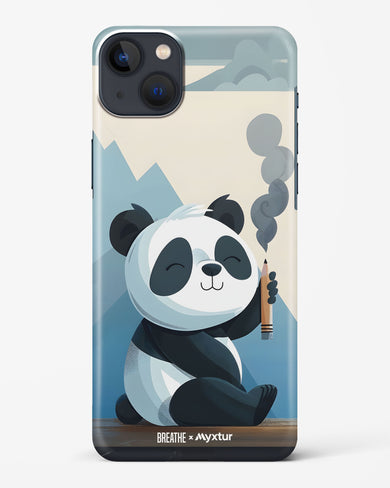 Pencil Panda Pal [BREATHE] Hard Case Phone Cover (Apple)
