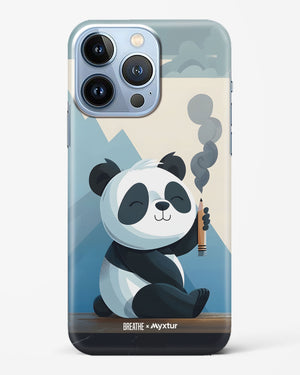 Pencil Panda Pal [BREATHE] Hard Case Phone Cover (Apple)