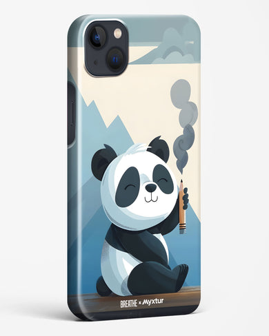 Pencil Panda Pal [BREATHE] Hard Case Phone Cover (Apple)