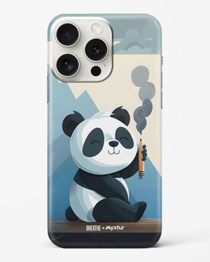 Pencil Panda Pal [BREATHE] Hard Case Phone Cover (Apple)