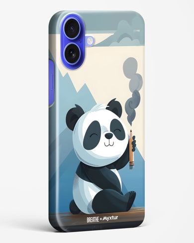 Pencil Panda Pal [BREATHE] Hard Case Phone Cover (Apple)