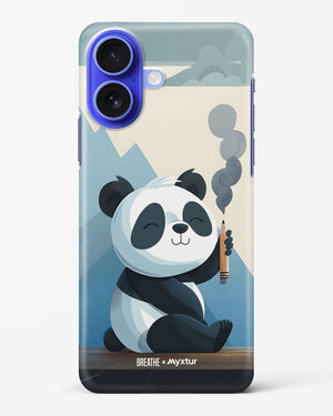 Pencil Panda Pal [BREATHE] Hard Case Phone Cover (Apple)