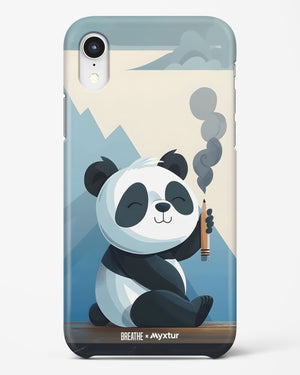 Pencil Panda Pal [BREATHE] Hard Case Phone Cover (Apple)