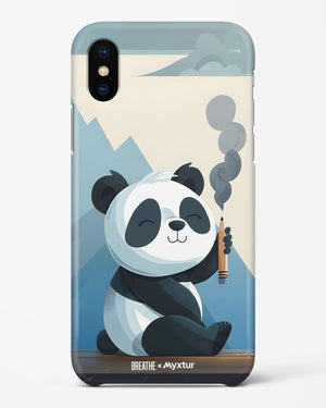 Pencil Panda Pal [BREATHE] Hard Case Phone Cover (Apple)
