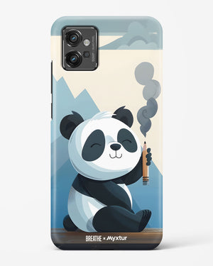 Pencil Panda Pal [BREATHE] Hard Case Phone Cover (Motorola)