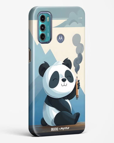 Pencil Panda Pal [BREATHE] Hard Case Phone Cover (Motorola)