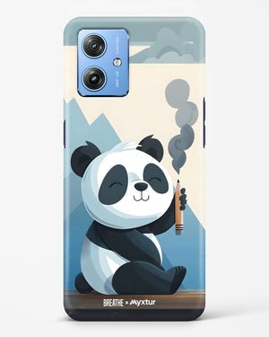 Pencil Panda Pal [BREATHE] Hard Case Phone Cover (Motorola)