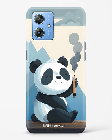 Pencil Panda Pal [BREATHE] Hard Case Phone Cover (Motorola)