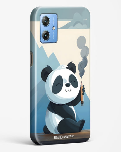 Pencil Panda Pal [BREATHE] Hard Case Phone Cover (Motorola)