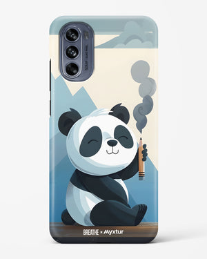 Pencil Panda Pal [BREATHE] Hard Case Phone Cover (Motorola)