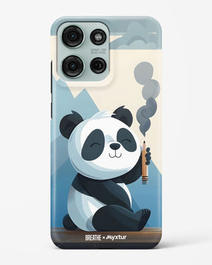 Pencil Panda Pal [BREATHE] Hard Case Phone Cover (Motorola)