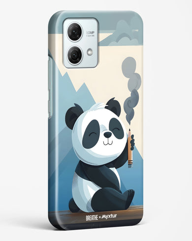 Pencil Panda Pal [BREATHE] Hard Case Phone Cover (Motorola)