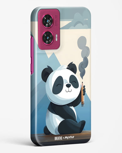 Pencil Panda Pal [BREATHE] Hard Case Phone Cover (Motorola)