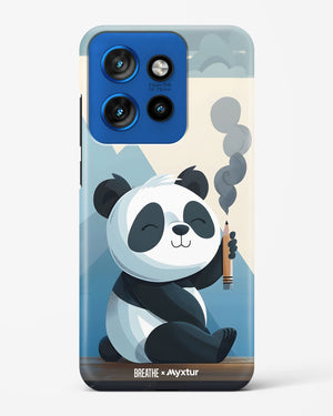 Pencil Panda Pal [BREATHE] Hard Case Phone Cover (Motorola)