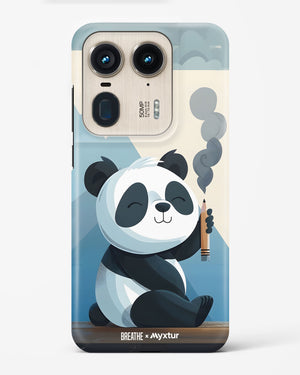 Pencil Panda Pal [BREATHE] Hard Case Phone Cover (Motorola)
