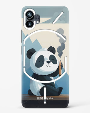 Pencil Panda Pal [BREATHE] Hard Case Phone Cover (Nothing)