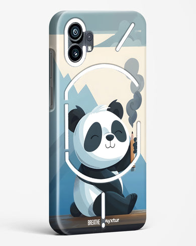 Pencil Panda Pal [BREATHE] Hard Case Phone Cover (Nothing)