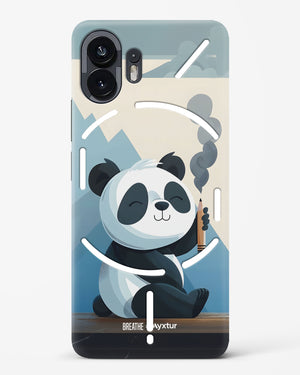 Pencil Panda Pal [BREATHE] Hard Case Phone Cover (Nothing)