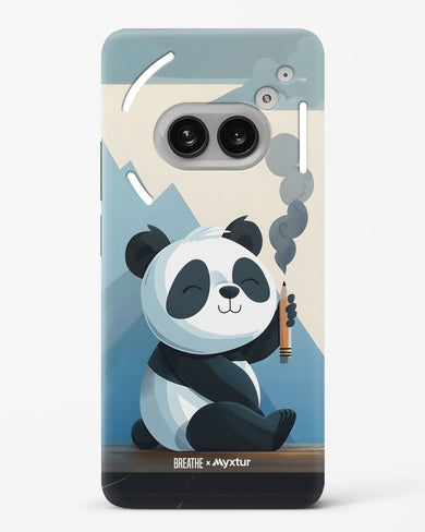 Pencil Panda Pal [BREATHE] Hard Case Phone Cover (Nothing)