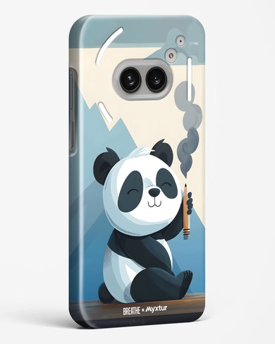 Pencil Panda Pal [BREATHE] Hard Case Phone Cover (Nothing)
