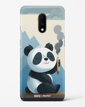 Pencil Panda Pal [BREATHE] Hard Case Phone Cover (OnePlus)