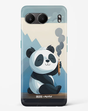 Pencil Panda Pal [BREATHE] Hard Case Phone Cover (OnePlus)