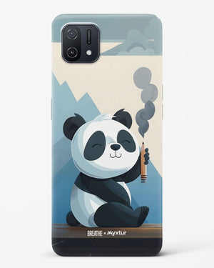 Pencil Panda Pal [BREATHE] Hard Case Phone Cover (Oppo)