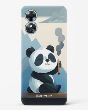 Pencil Panda Pal [BREATHE] Hard Case Phone Cover (Oppo)