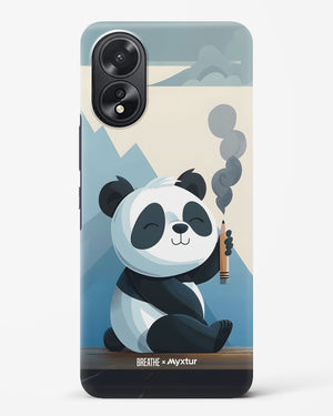 Pencil Panda Pal [BREATHE] Hard Case Phone Cover (Oppo)