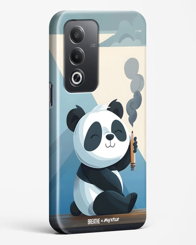 Pencil Panda Pal [BREATHE] Hard Case Phone Cover (Oppo)