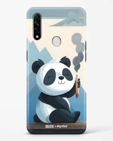 Pencil Panda Pal [BREATHE] Hard Case Phone Cover (Oppo)