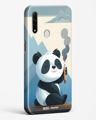 Pencil Panda Pal [BREATHE] Hard Case Phone Cover (Oppo)