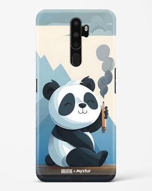 Pencil Panda Pal [BREATHE] Hard Case Phone Cover (Oppo)