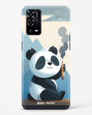 Pencil Panda Pal [BREATHE] Hard Case Phone Cover (Oppo)