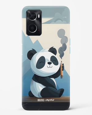 Pencil Panda Pal [BREATHE] Hard Case Phone Cover (Oppo)